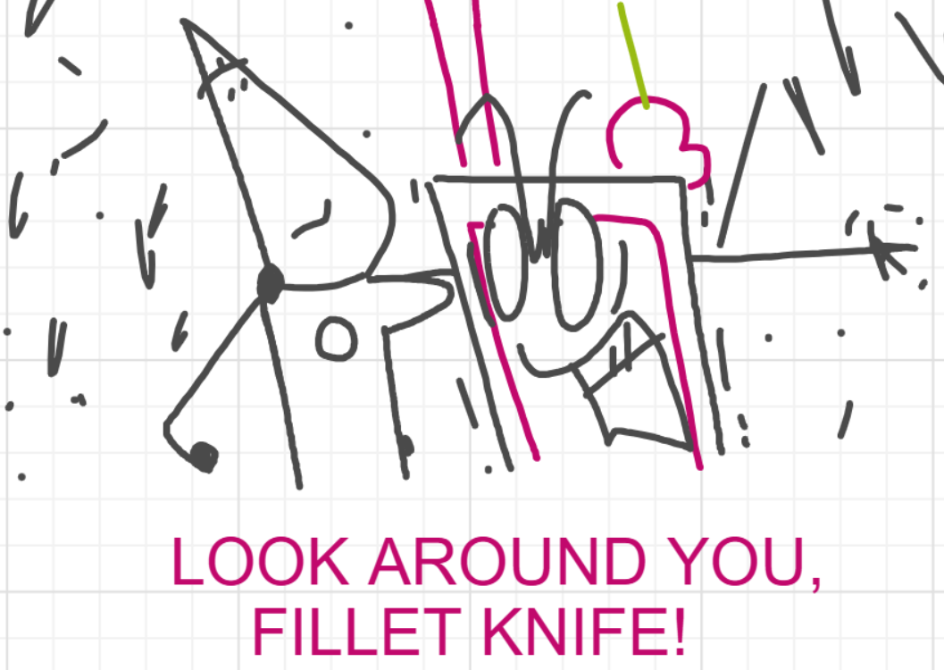 A panel from I've Been Everywhere, Man, episode nine of the Board Boards object show by Furretwalk/WalkingFurret.